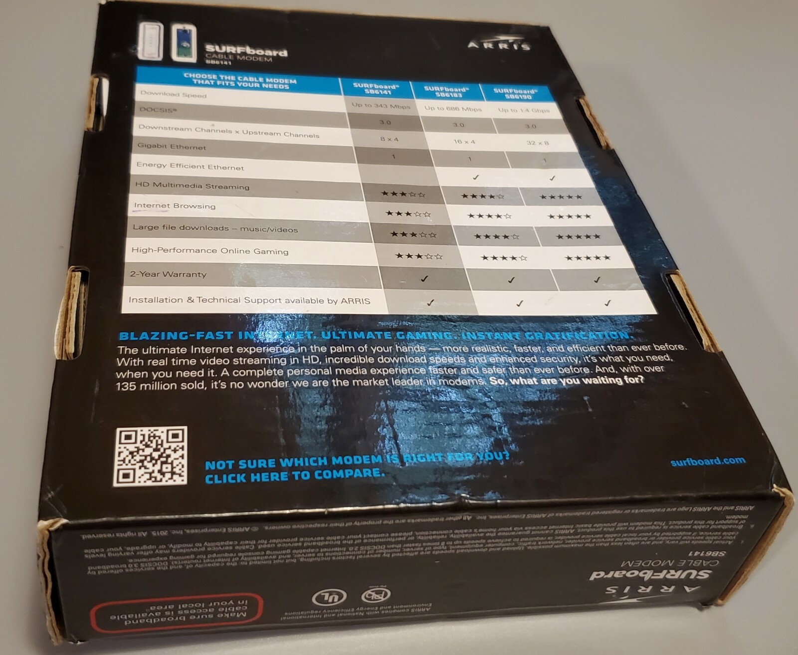 Arris SURFboard Model SB6141 Series 400 New Open Box
