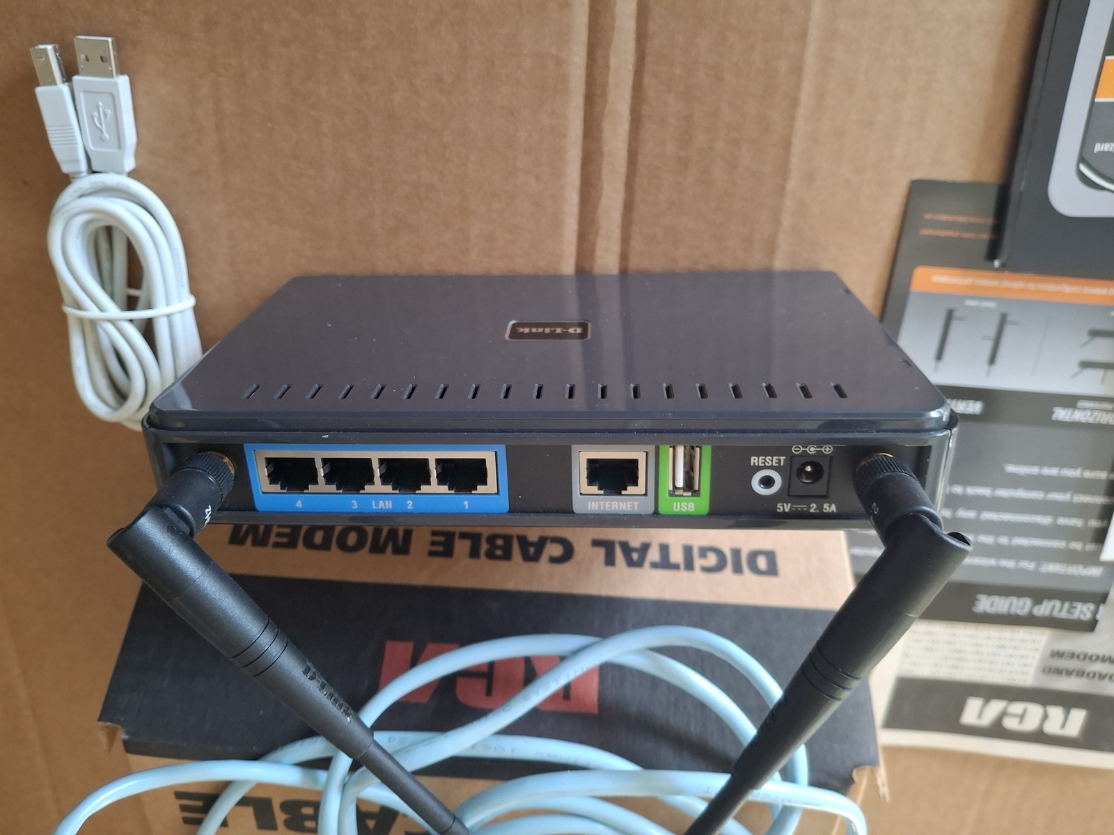 Cable Modem Digital Broadband RCA Model DIR-628 D-LINK