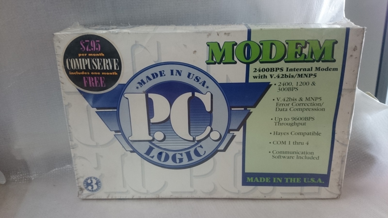 New Modem 9624 Data RPI-based MNP 5 / V.42bis, Made IN USA