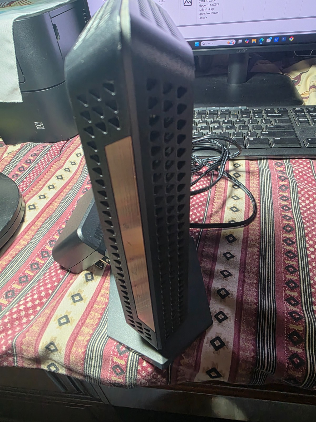 NETGEAR NIGHTHAWK CM1100 Cable Modem DOCSIS 3.1 Multi-Gig Speed w/ Power Supply