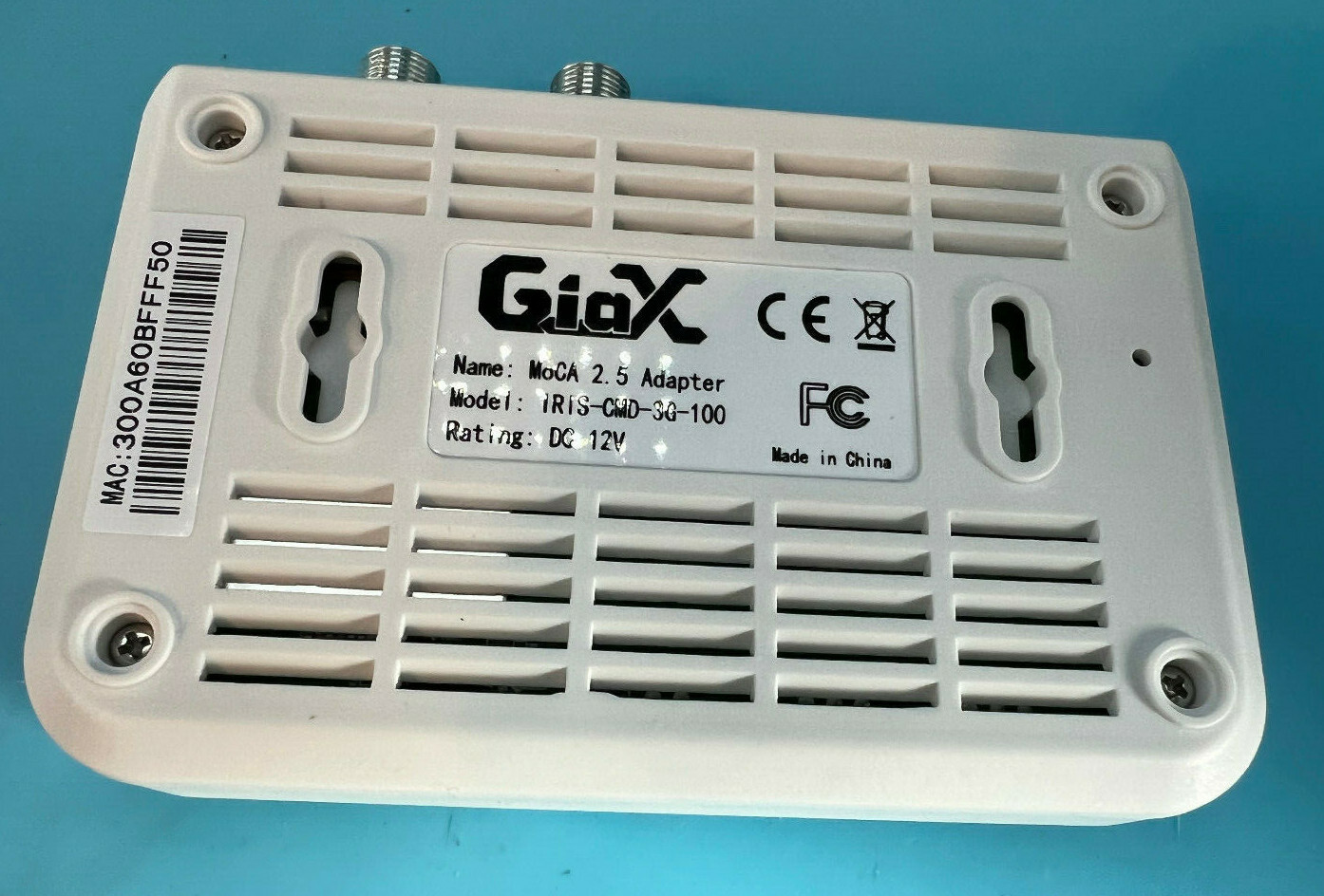 GIAX IRIS-CMD-3G-100 Coaxial-to-Ethernet Modem
