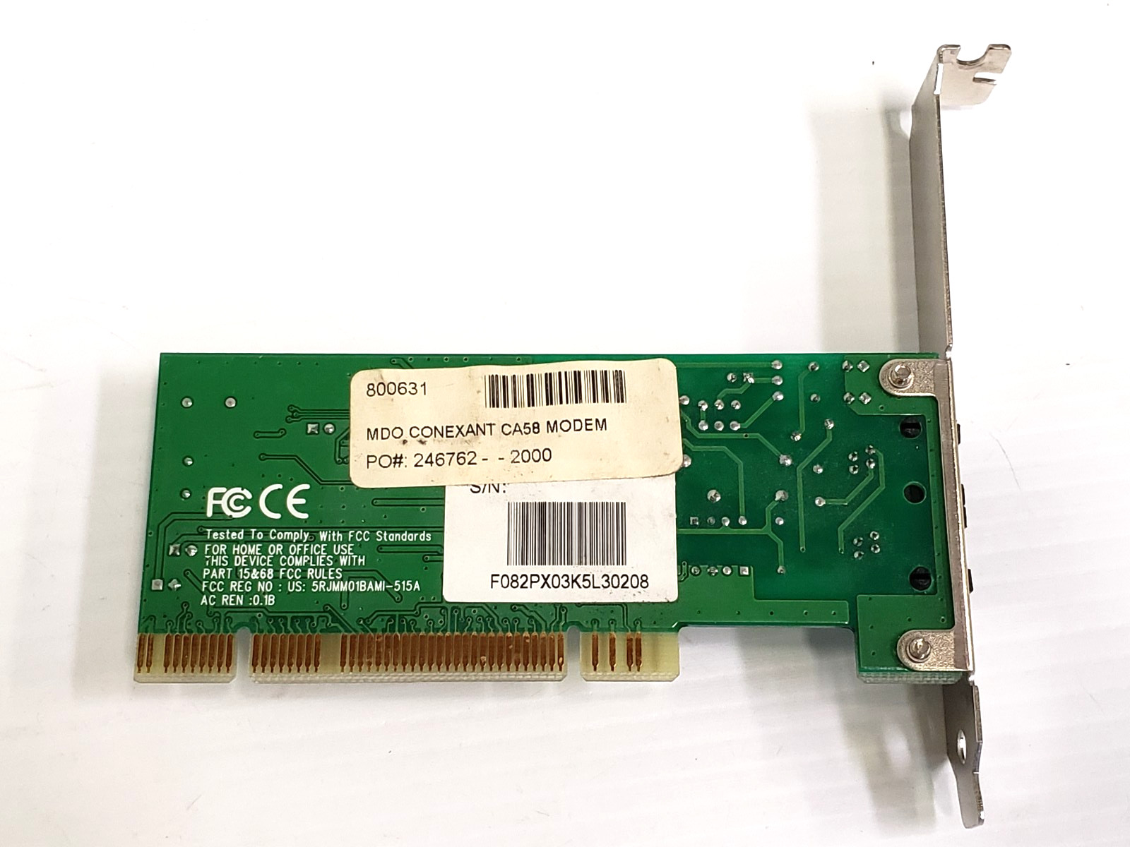 Conexant MDO CA58 PCI Computer Modem PC Card Fax Phone Line 56K