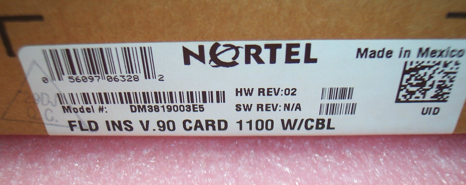 MT5634ZPX-PCI NV-NN-CP NORTEL 1100 V.90 INTERNAL MODEM CARD DM3819003E5 ROHS
