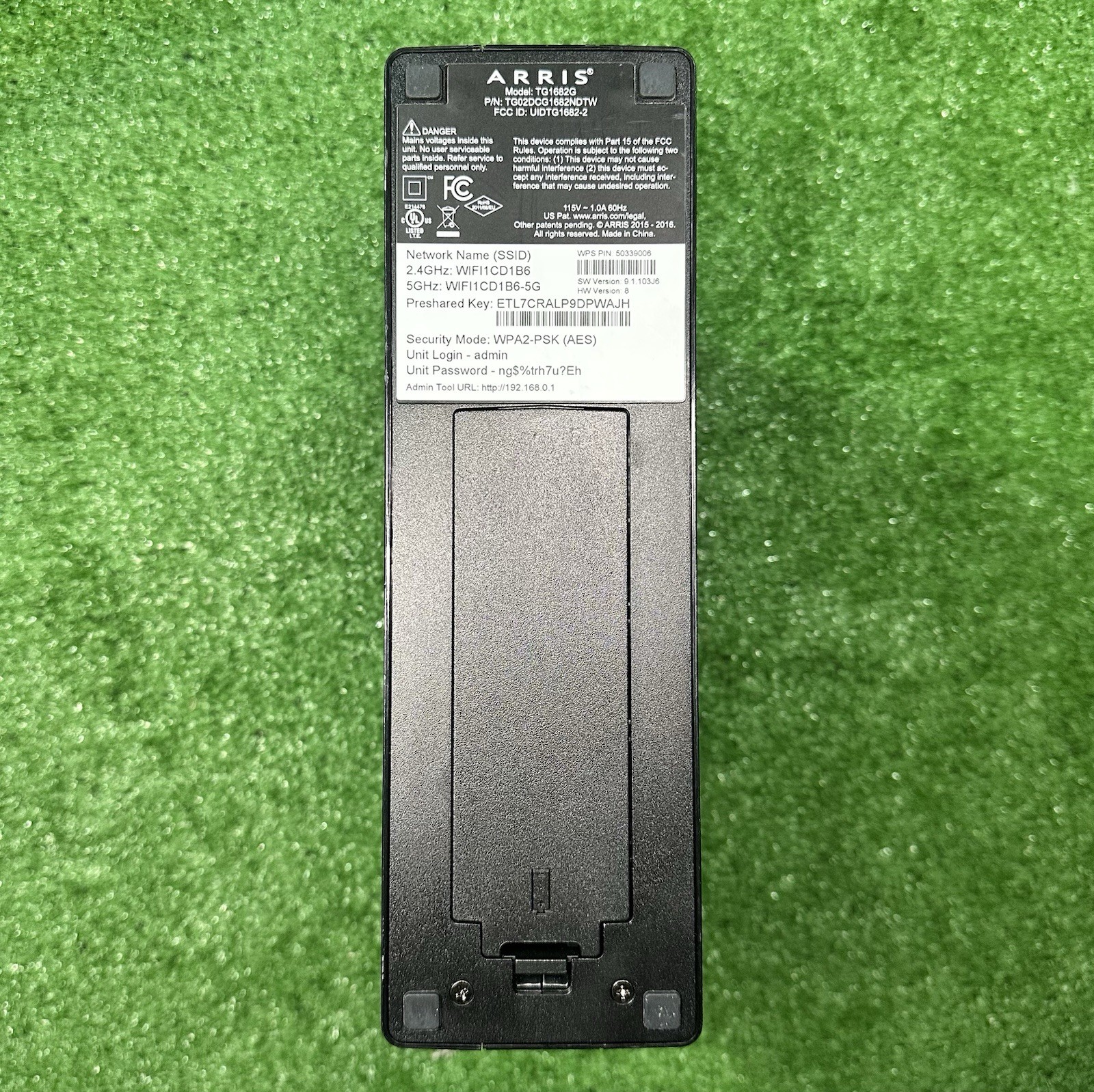 Arris TG1682G Dual Band Wireless 802.11ac Router With No Power Cord