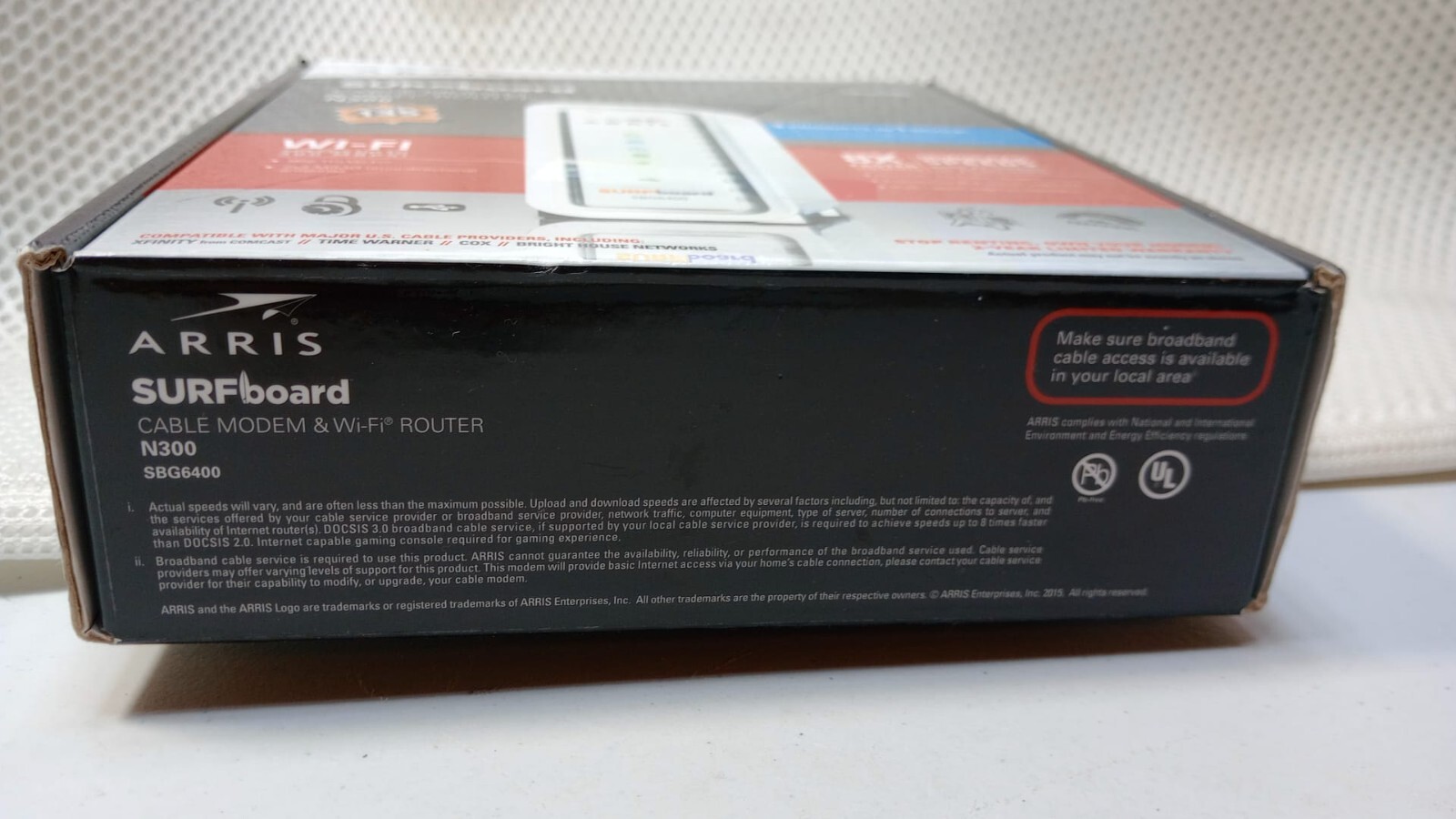 Motorola Arris SURFboard Modem & Wi-Fi Router N300 SBG6400