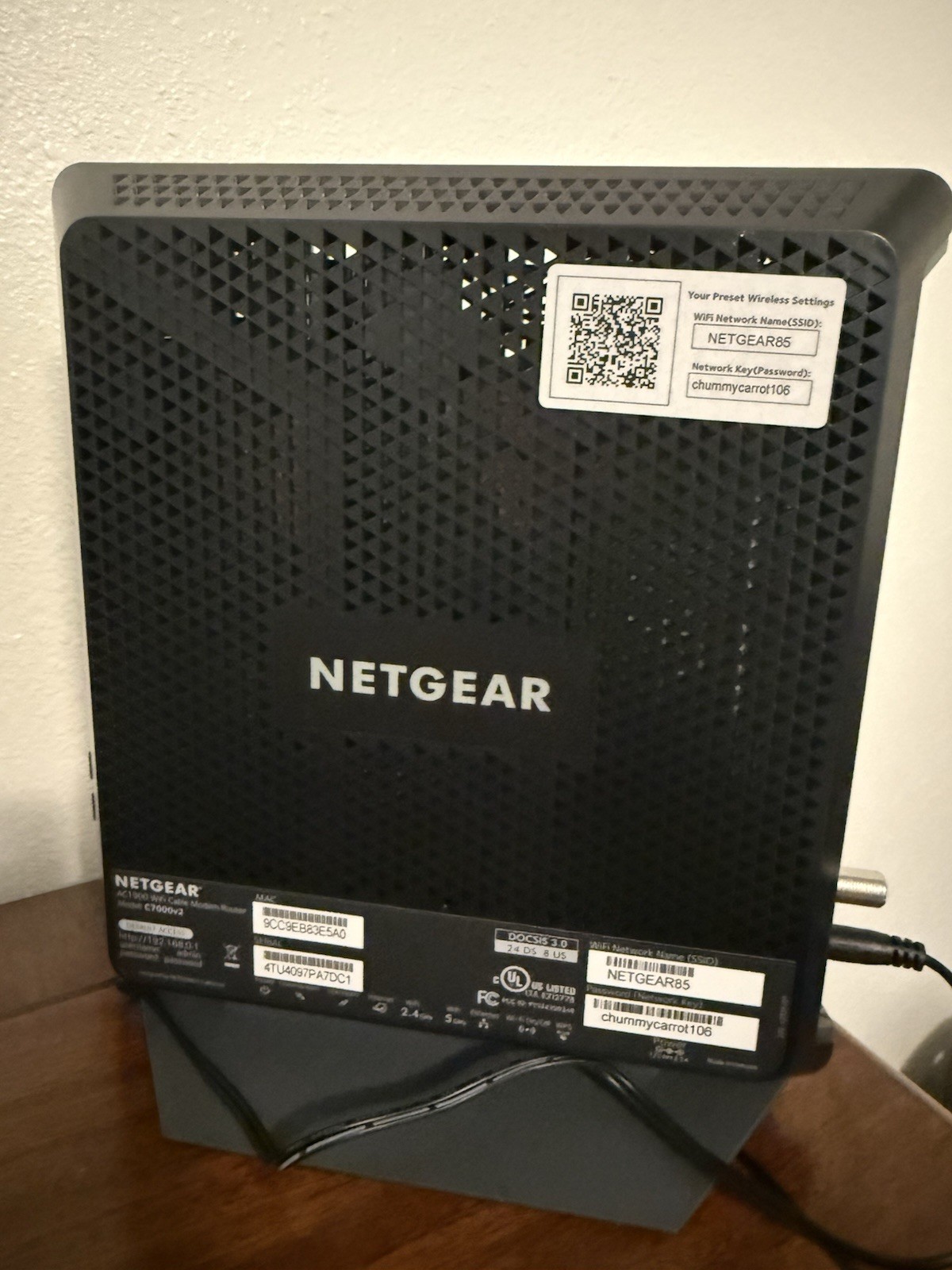 Netgear Cable Modem Nighthawk Ac 1900 Wifi Cable Módem Router