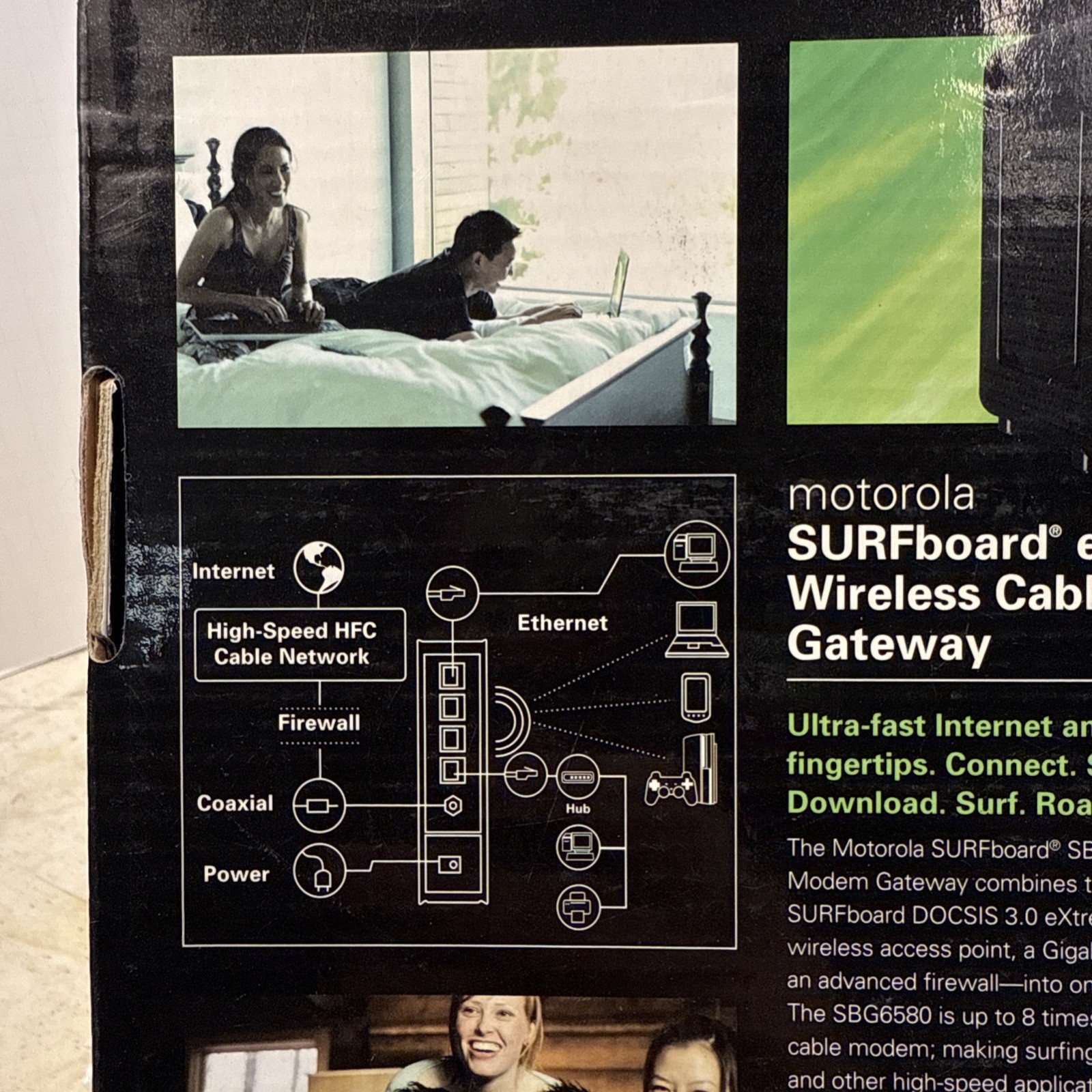 Motorola SURFboard eXtreme Wireless Cable Modem Gateway SBG6580