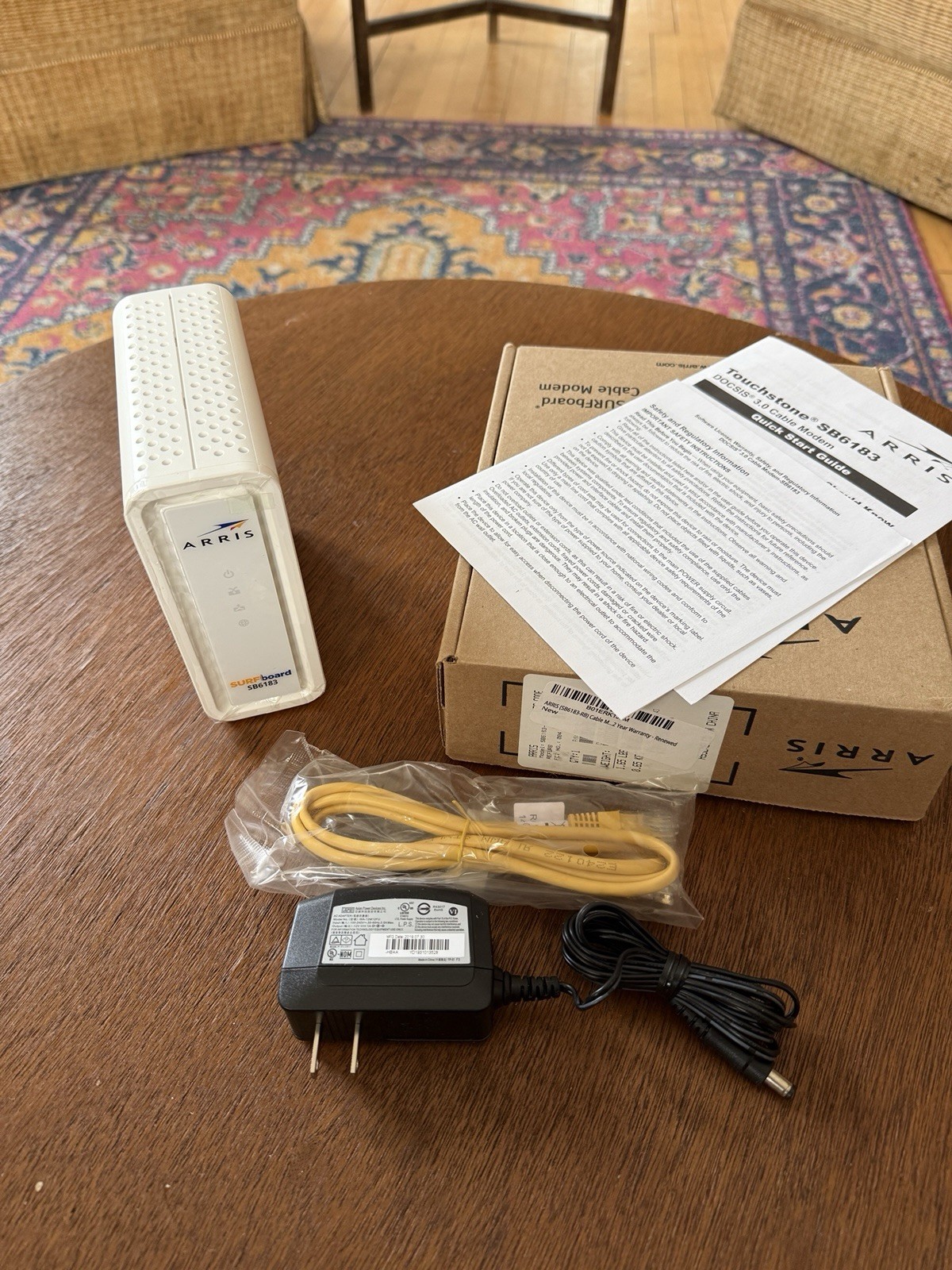 Arris Touchstone SB6183 DOCSIS 3.0 Cable Modem Full Kit