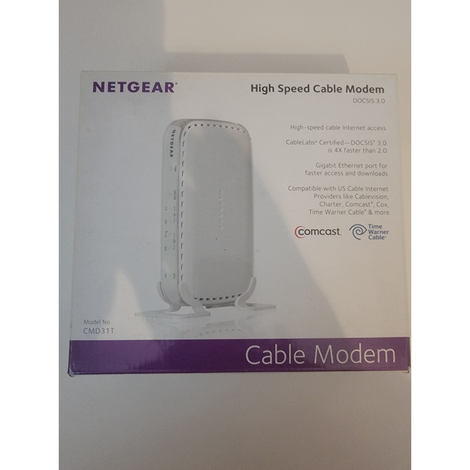 Netgear CMD31T High-Speed Cable Modem DOCSIS 3.0 Brand New