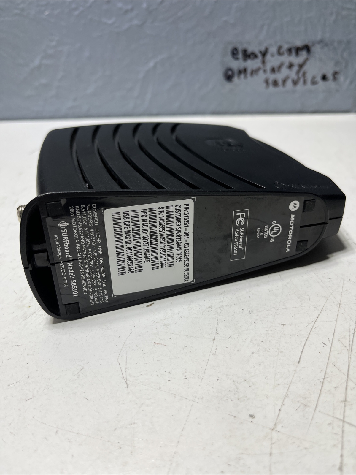 Motorola SURFboard SB5101 Cable Modem Actual Images Fast no dc adapter