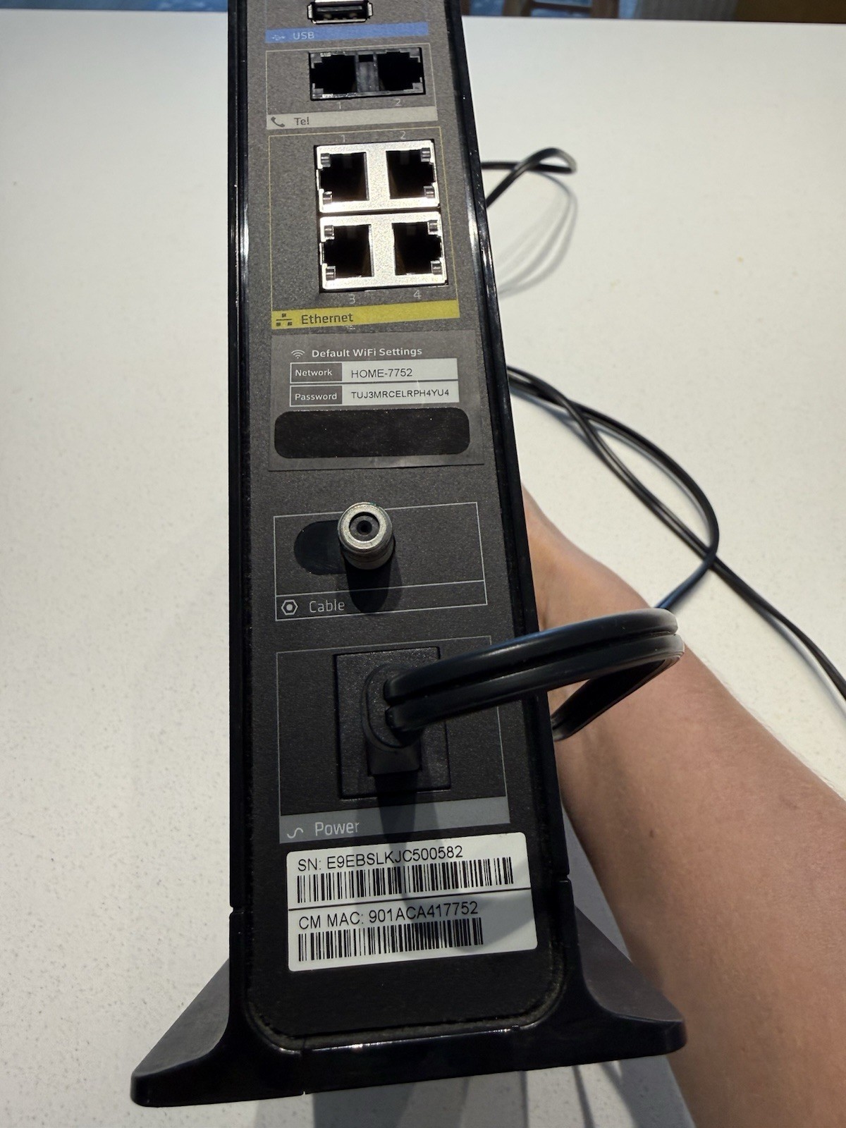 Xfinity / Comcast Arris TG862G/CT