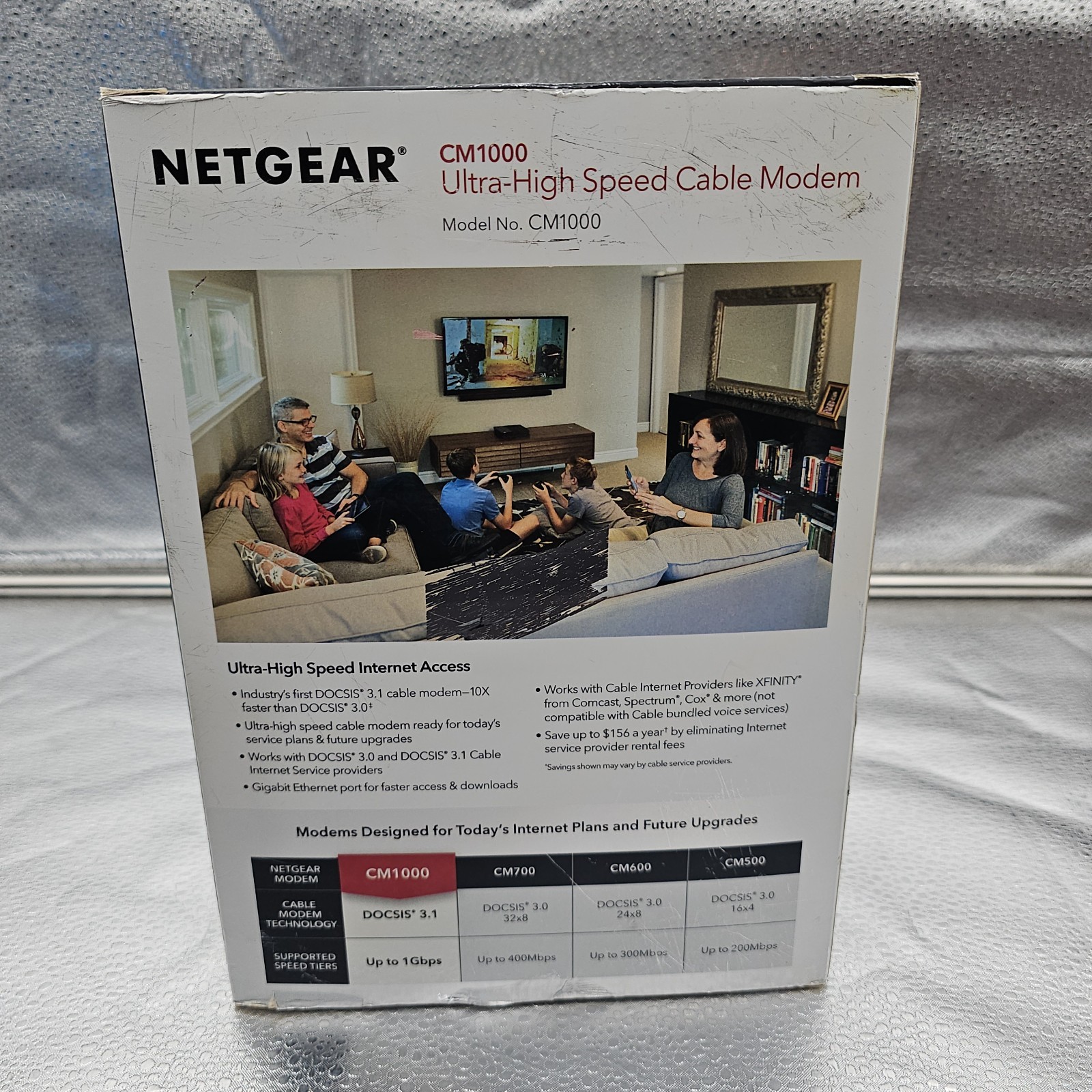 Netgear CM1000v2 DOCSIS 3.1 Ultra High Speed Cable Modem Router | Tested
