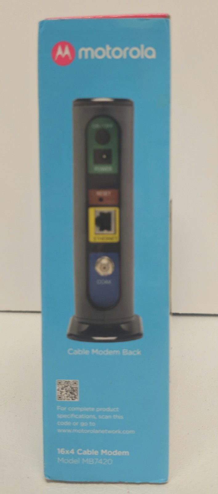 Motorola MB7420-10 16×4 686 Mbps DOCSIS 3.0 Cable Modem black NEW SEALED