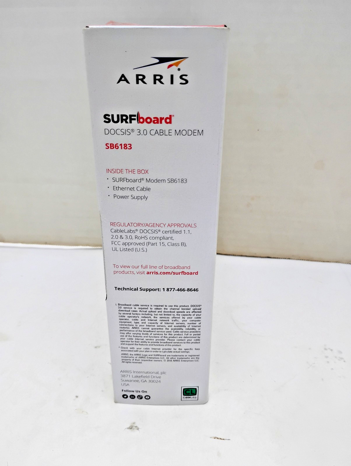 ARRIS SURFboard SB6183 DOCSIS 3.0 Cable Modem -Xfinity Spectrum BLACK New Sealed