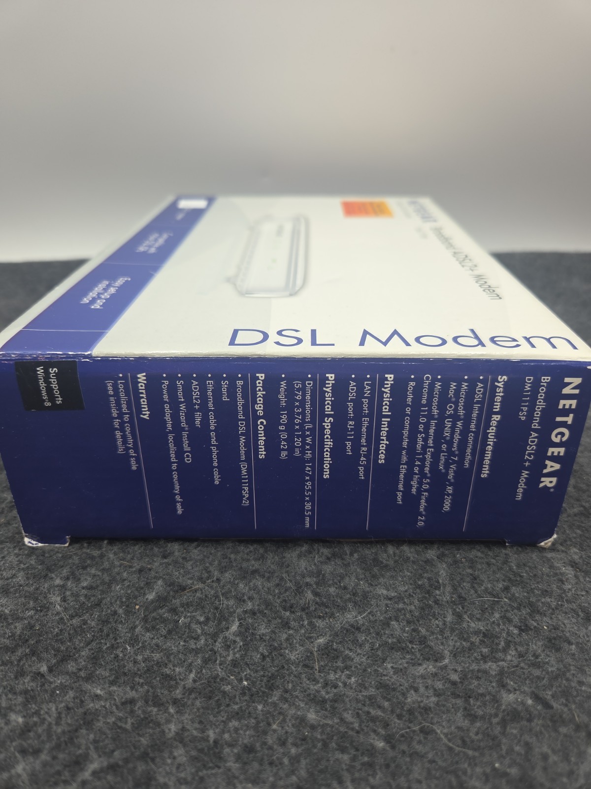 Netgear DM111PSPv2 ADSL2+ Modem High-Speed DSL Internet Modem Router