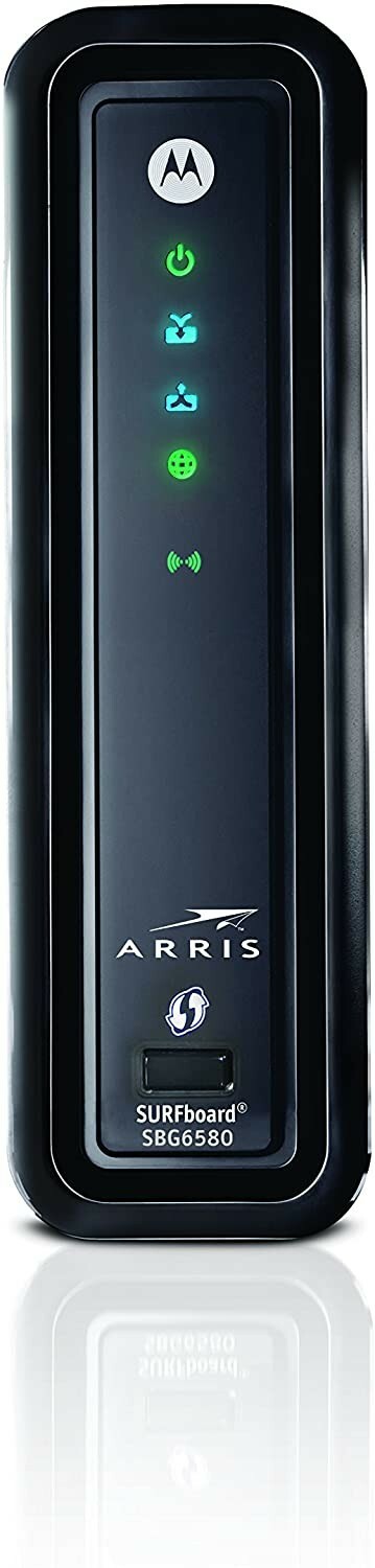 ARRIS SURFboard SBG6580 DOCSIS 3.0 Cable Modem/ Wi-Fi N300 2.4Ghz + N300 5GHz Du