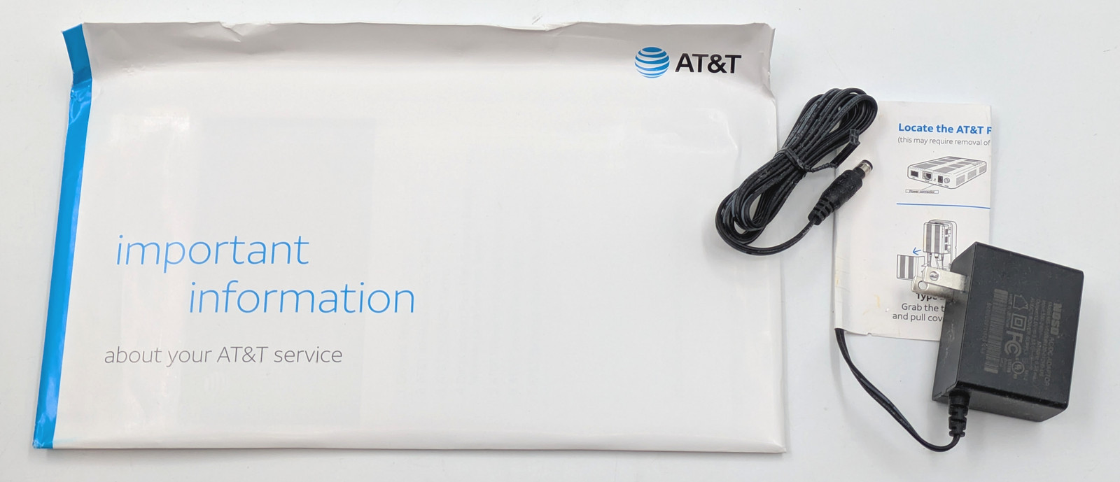 AT&T Fiber Internet Kit Wi-Fi Router (BGW320-500) in White Lot of 2