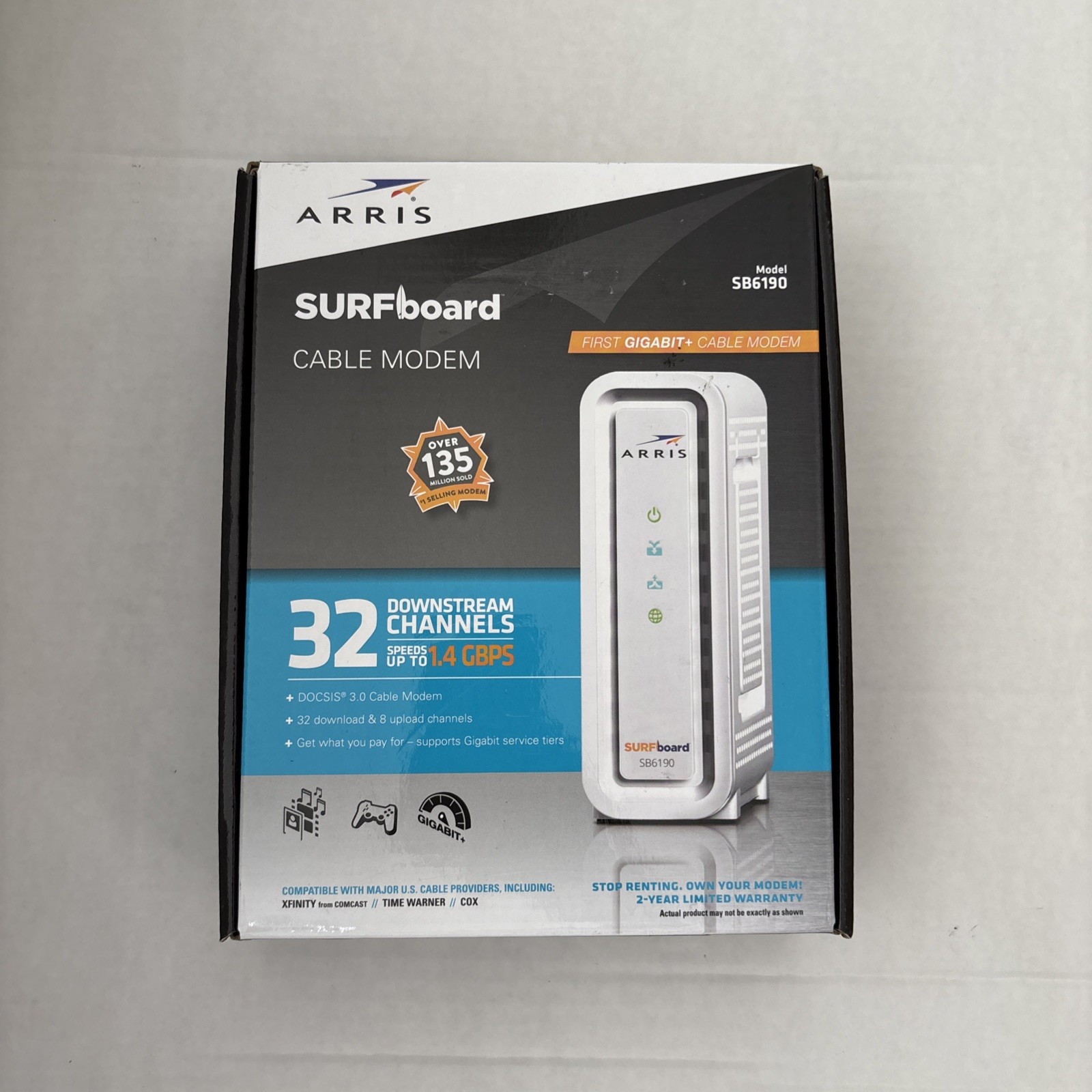ARRIS SURFboard DOCSIS 3.0 Cable Modem – SB6190
