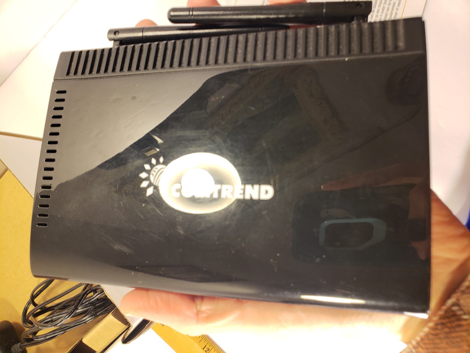 Arris Cable Modem Router Model CM450A WiFi AC Power Cord CD