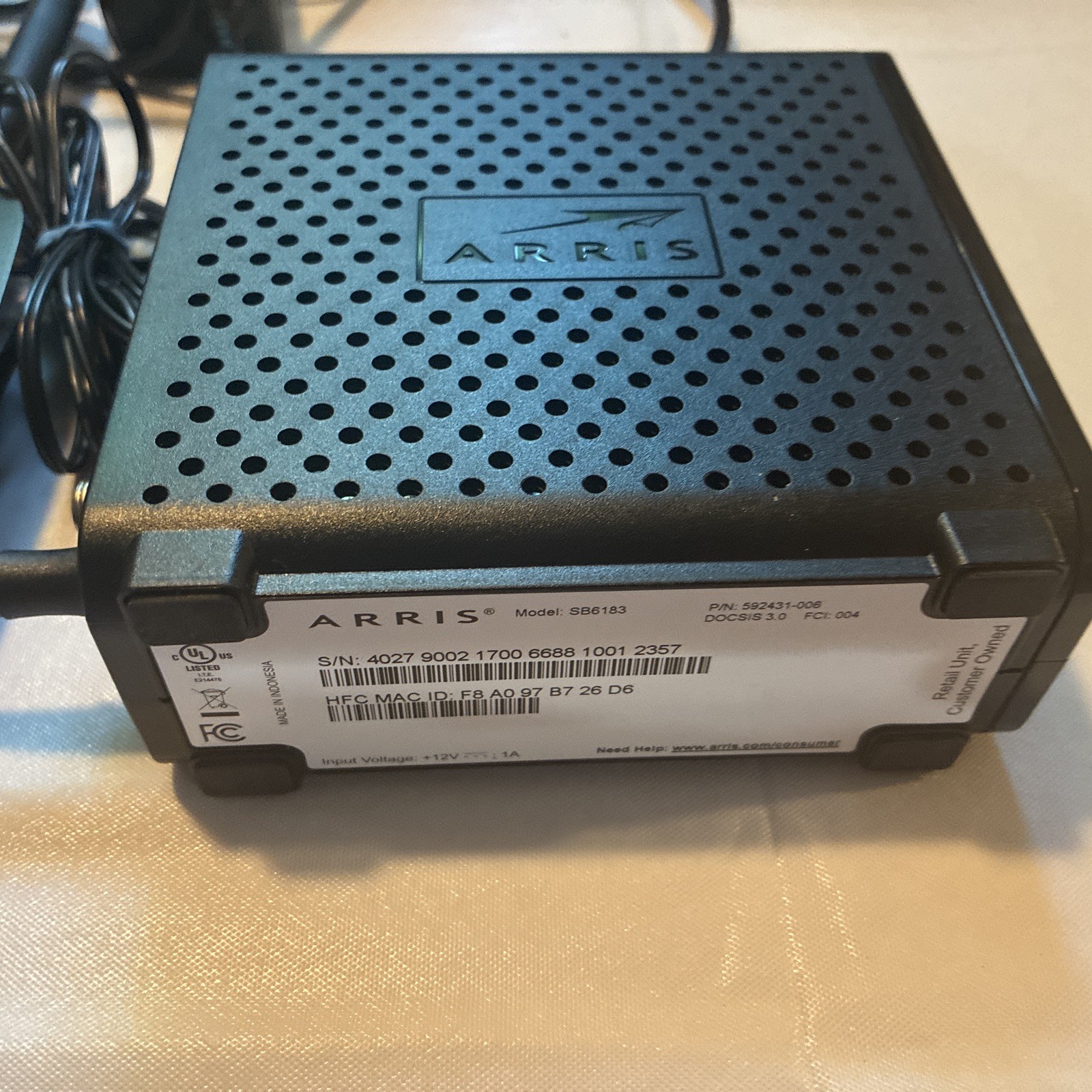 High Speed Internet Cable Modems Arris, Linksys