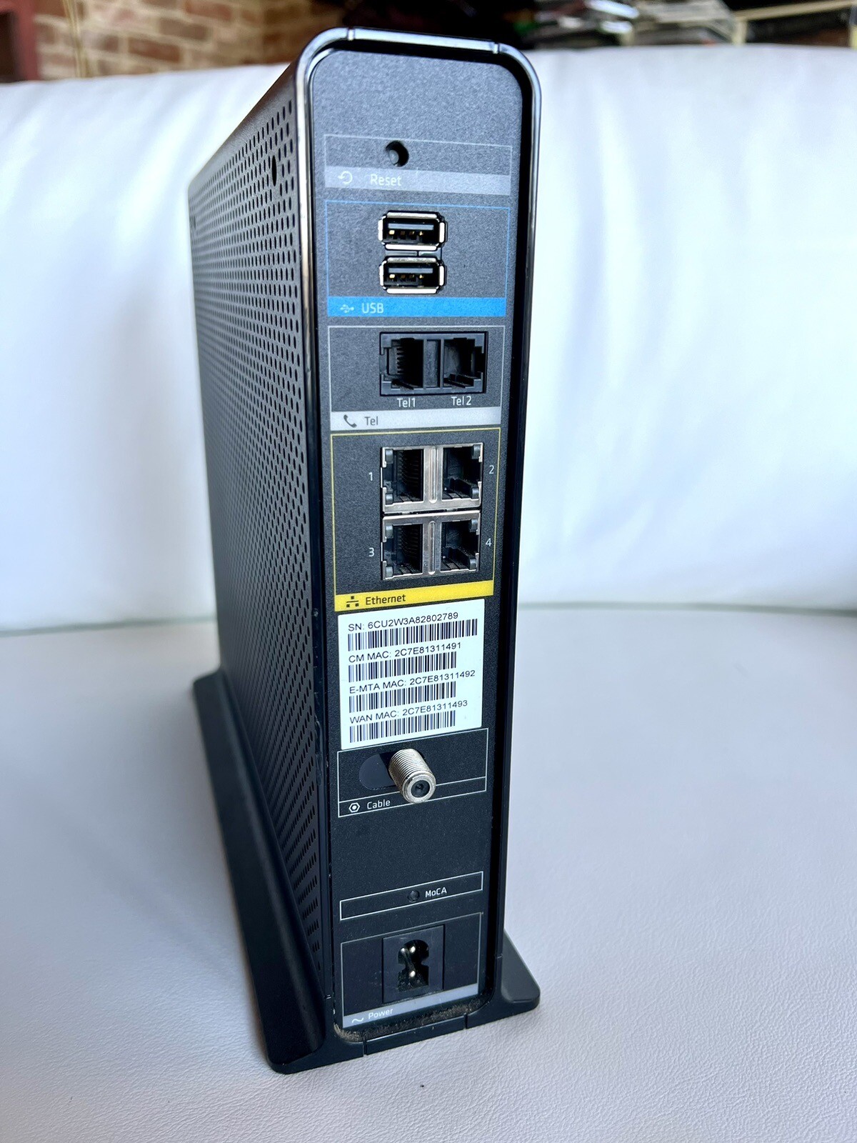 Arris TG1682G Dual Band Wireless 802.11ac Cable Modem Router w/ Cords
