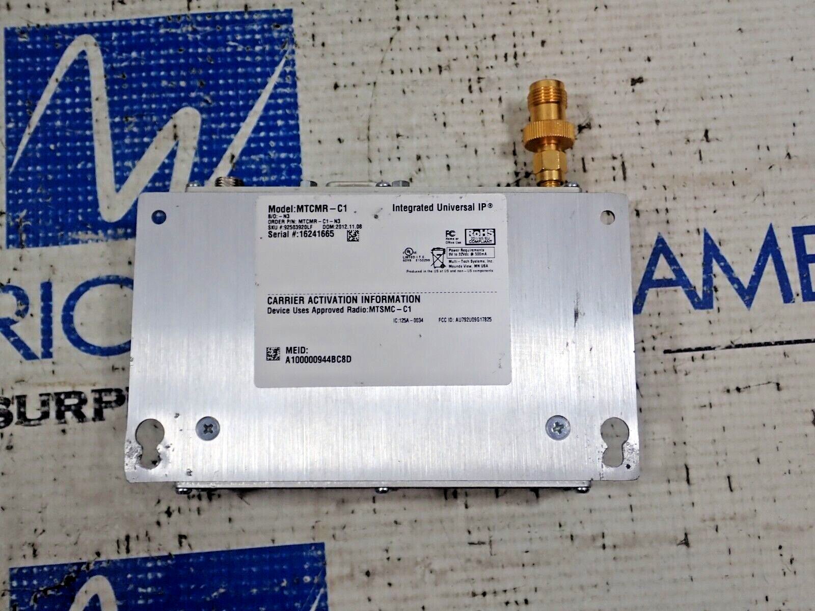 MTCMR-C1 Multi-Tech Intelligent Wireless Modem RS-232