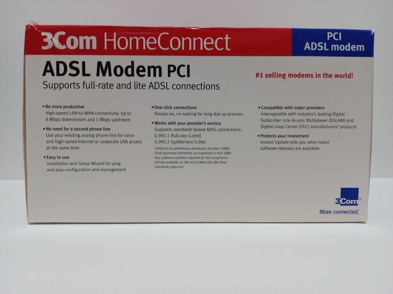 3Com HomeConnect ADSL Modem pci model 3CP3617 Please Read! used/open box/storage