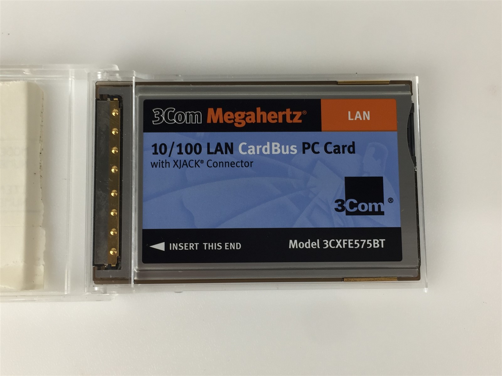 3Com Megahertz 10/100 LAN CardBus PC Card with XJACK Connector 3CXFE575BT