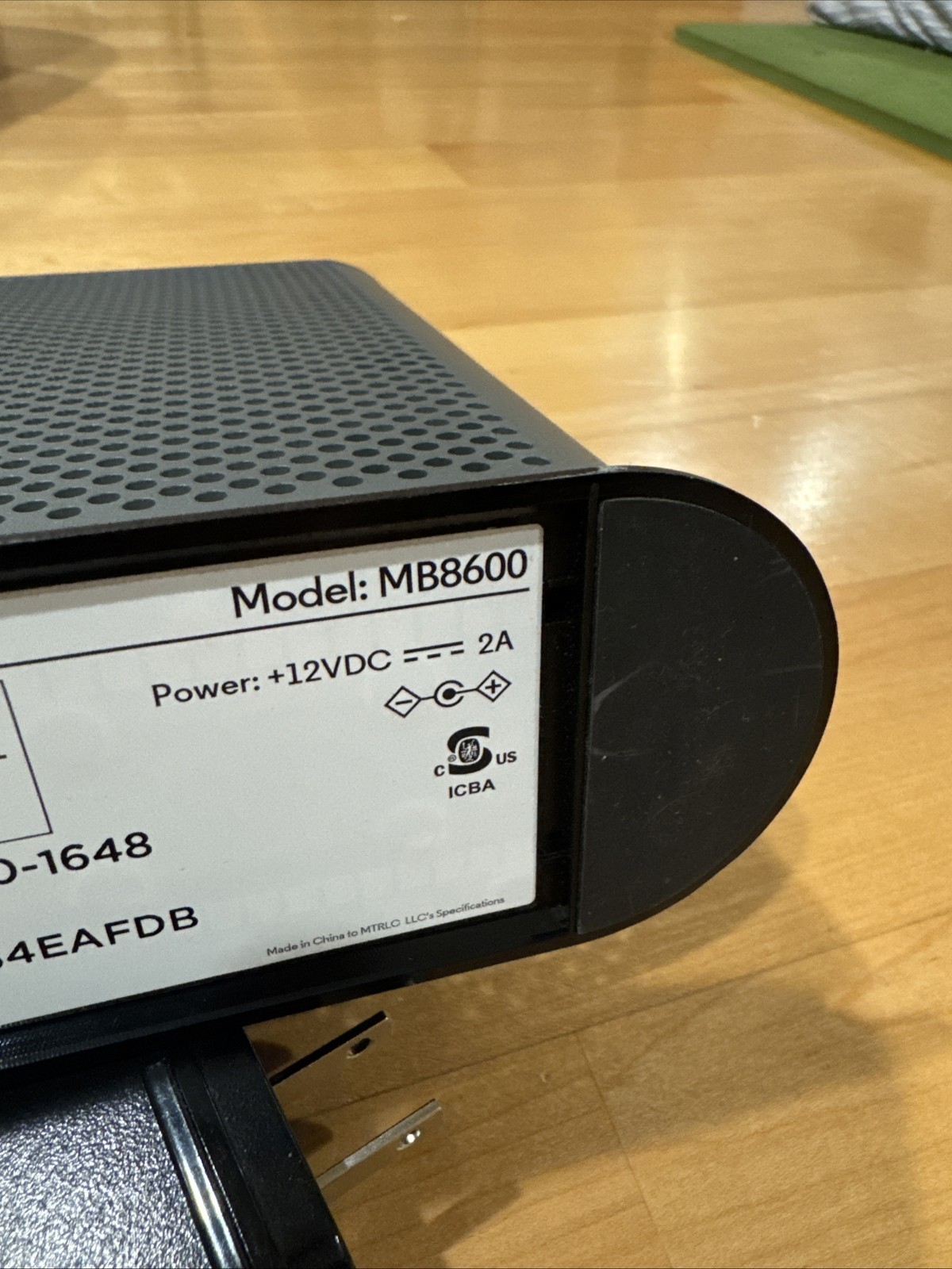 Motorola MB8600 DOCSIS 3.1 Cable Used Working