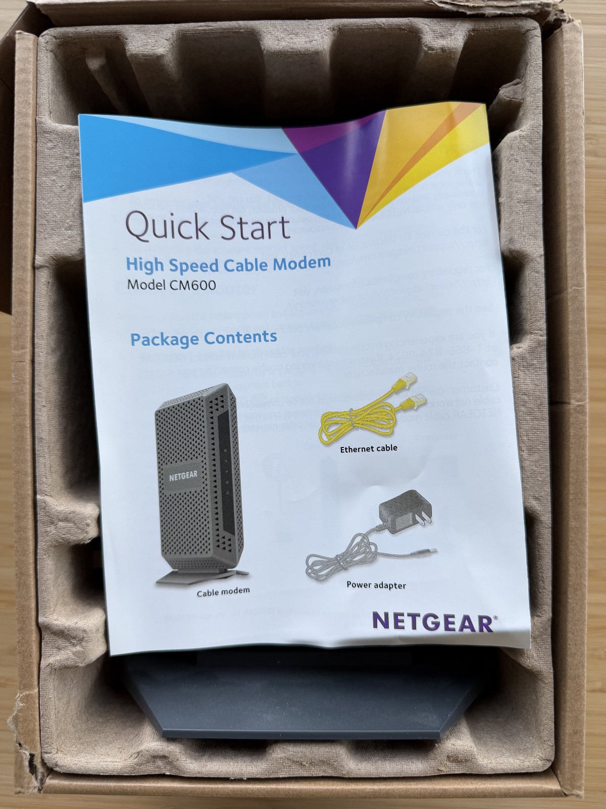 NETGEAR CM600-1AZNAS 960Mbps DOCSIS 3.0 Cable Modem