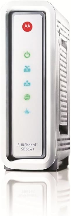 ARRIS / Motorola SurfBoard SB6141 DOCSIS 3.0 Cable Modem – White