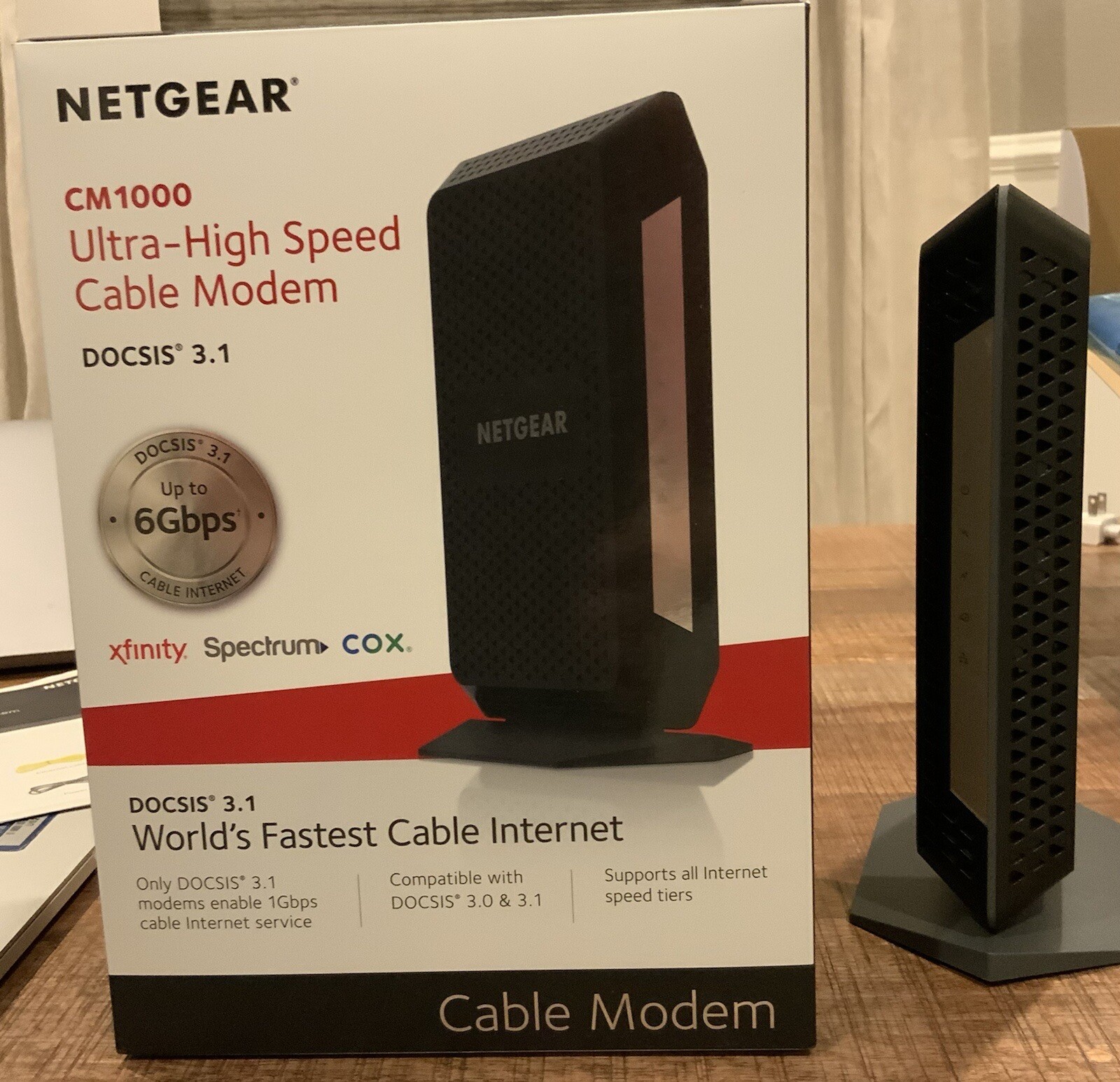 NETGEAR CM1000 High-Speed Cable Modem (Upto 6 Gbps)