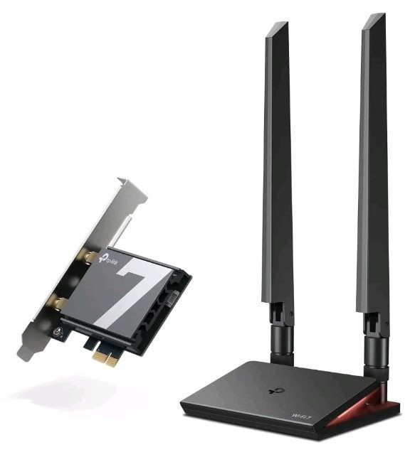 TP-Link | TBE550E BE9300 | Wi-Fi7 Bluetooth PCIe Adapter Tri-Band Bluetooth 5.4