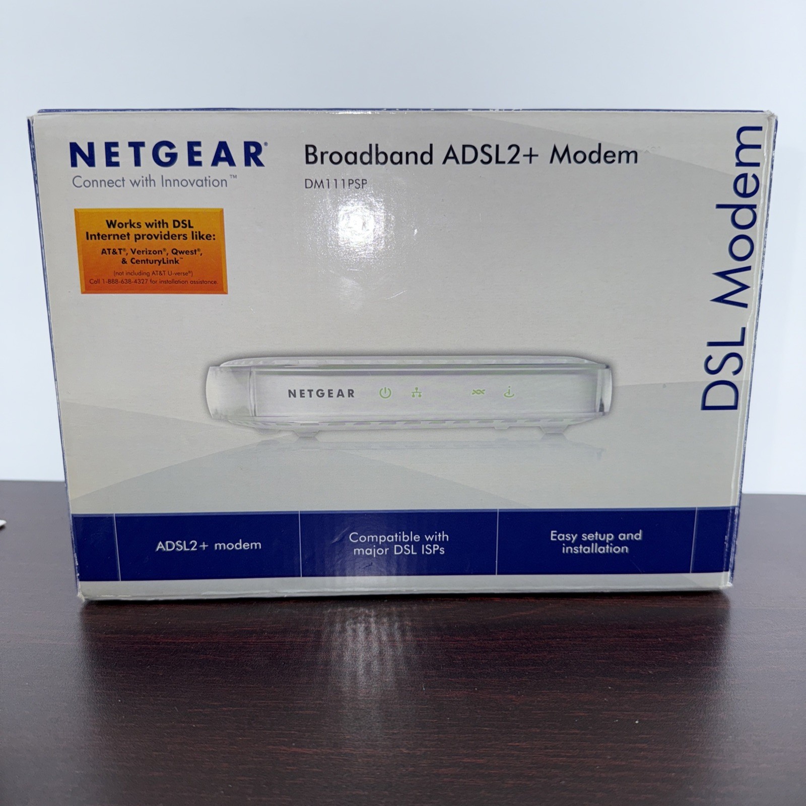 Netgear Broadband Wired Single Ethernet Port ADSL2 Plus Modem See Photos ***