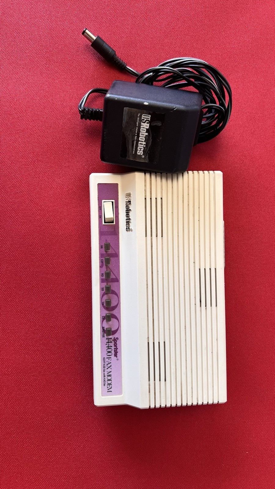 US Robotics Sportster 14,400 Fax Modem CCITT V.32 bis with V.42 bis Untested