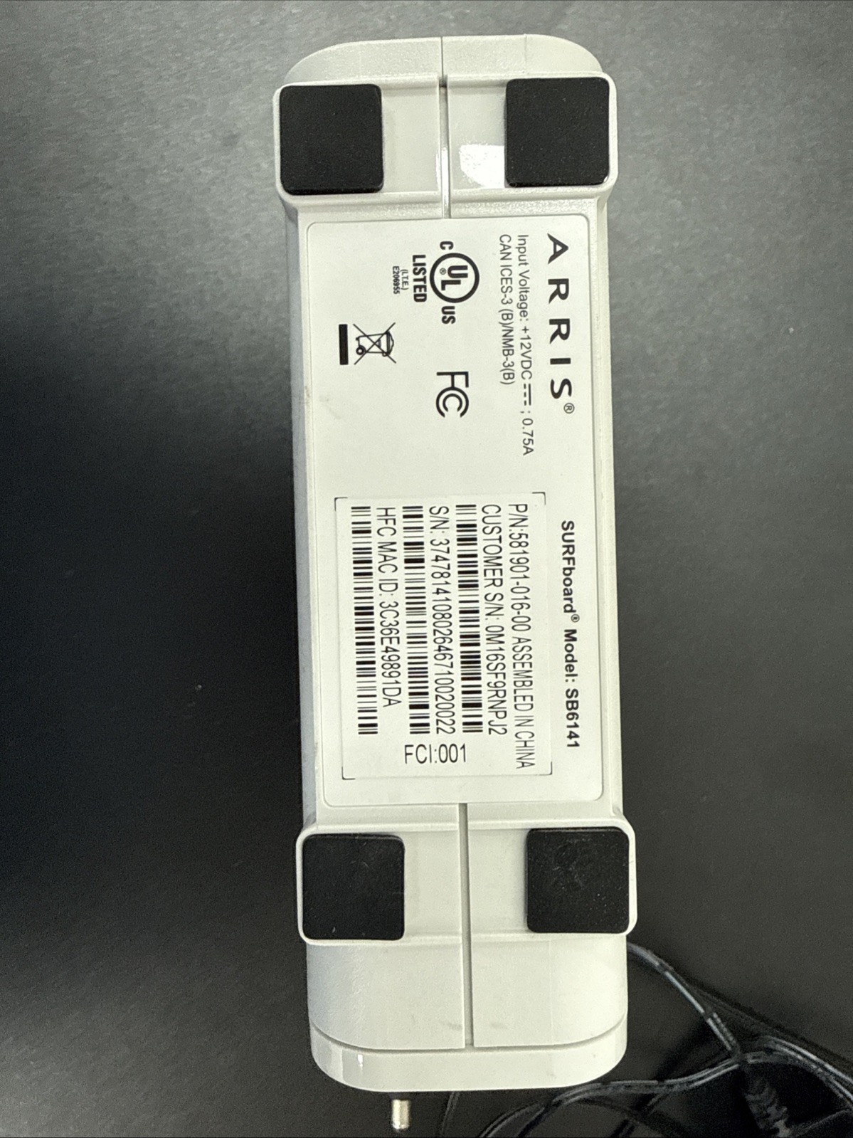 Motorola Arris SURFboard Modem SB6141 DOCSIS 3.0
