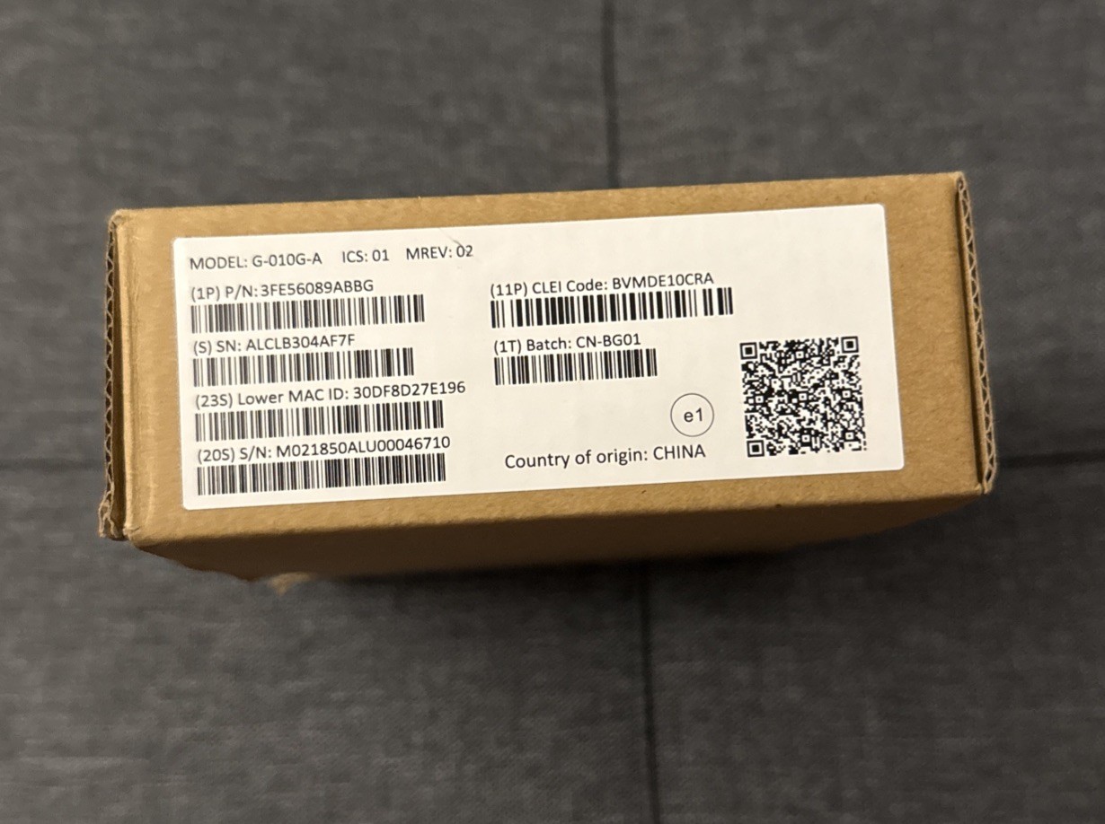 AT&T ATT Alcatel Lucent 3FE56389ACBA Optical Network Terminal G-010G-A W/ AC