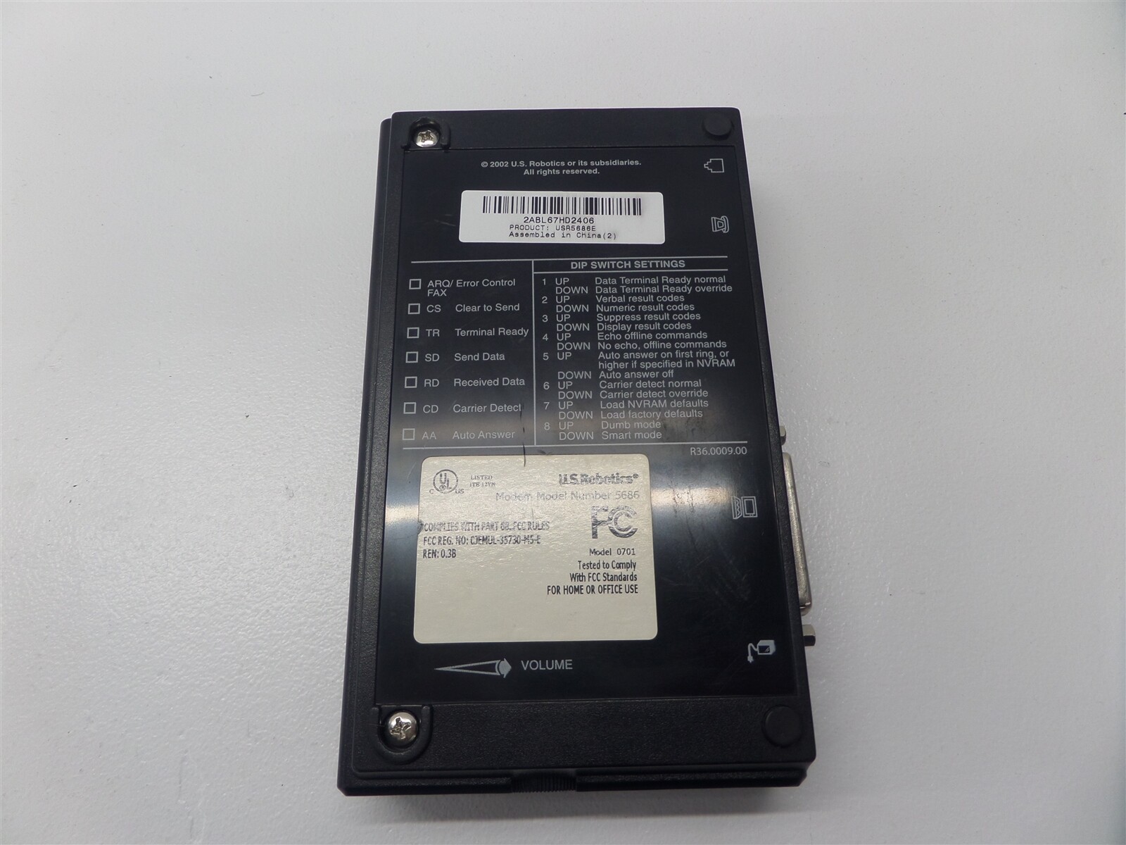 US Robotics 56K V.92 Fax Modem USR5686E
