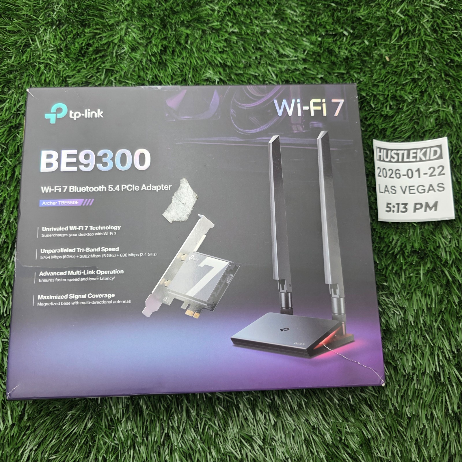 TP Link BE9300 WiFi 7 Bluetooth PCIe Adapter Tri-Band Bluetooth 5.4 TBE550E🔥