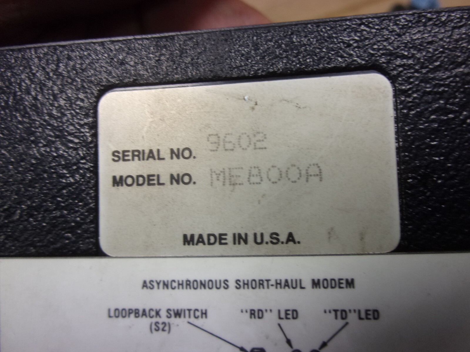 Black Box Short-Haul Async Data Modem ME800A Multipoint Line Driver Long Range