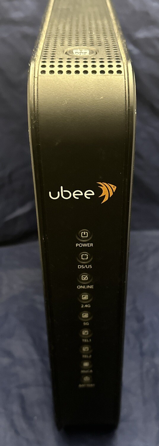 UBEE DVW32CB Wireless Wi-Fi Modem Router Voice Gateway TWC + Wires Combo