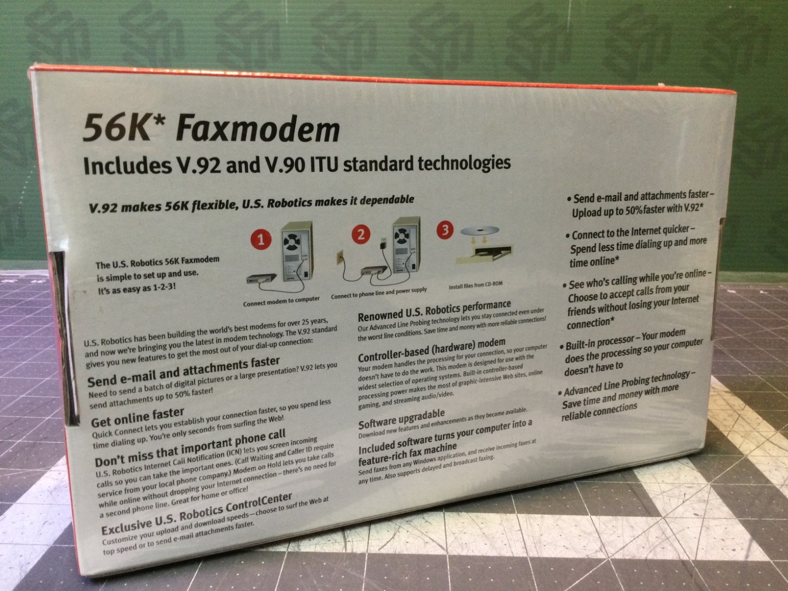 U.S. Robotics USR5686E 56K V.92 External Serial Faxmodem New Sealed Box