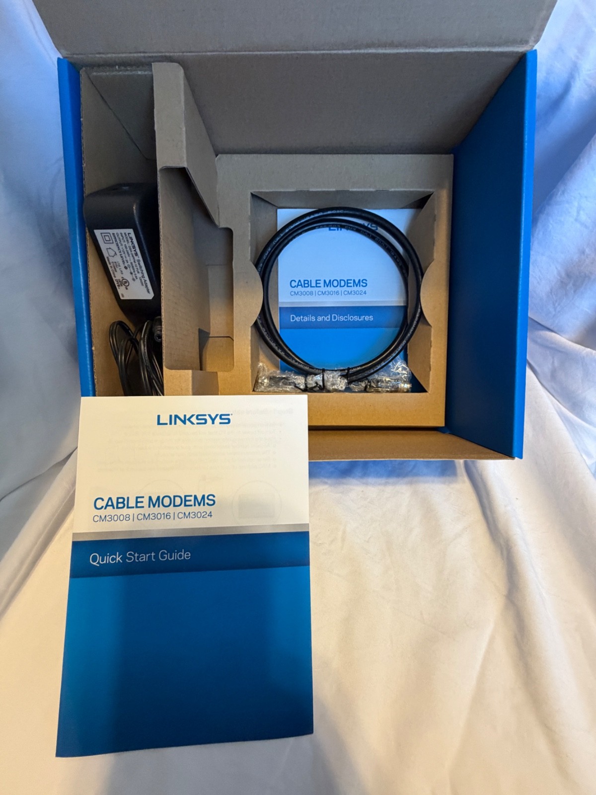 LINKSYS 16 x 4 Cable Modem | 16 x 4 Bonded Channels | DOCSIS 3.0 | CM3016