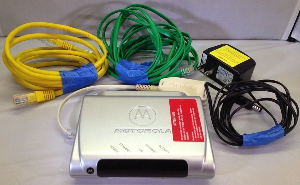 Motorola DSL Modem MSTATEA 2210 02 1022 ATT High Speed ethernet internet AT&T