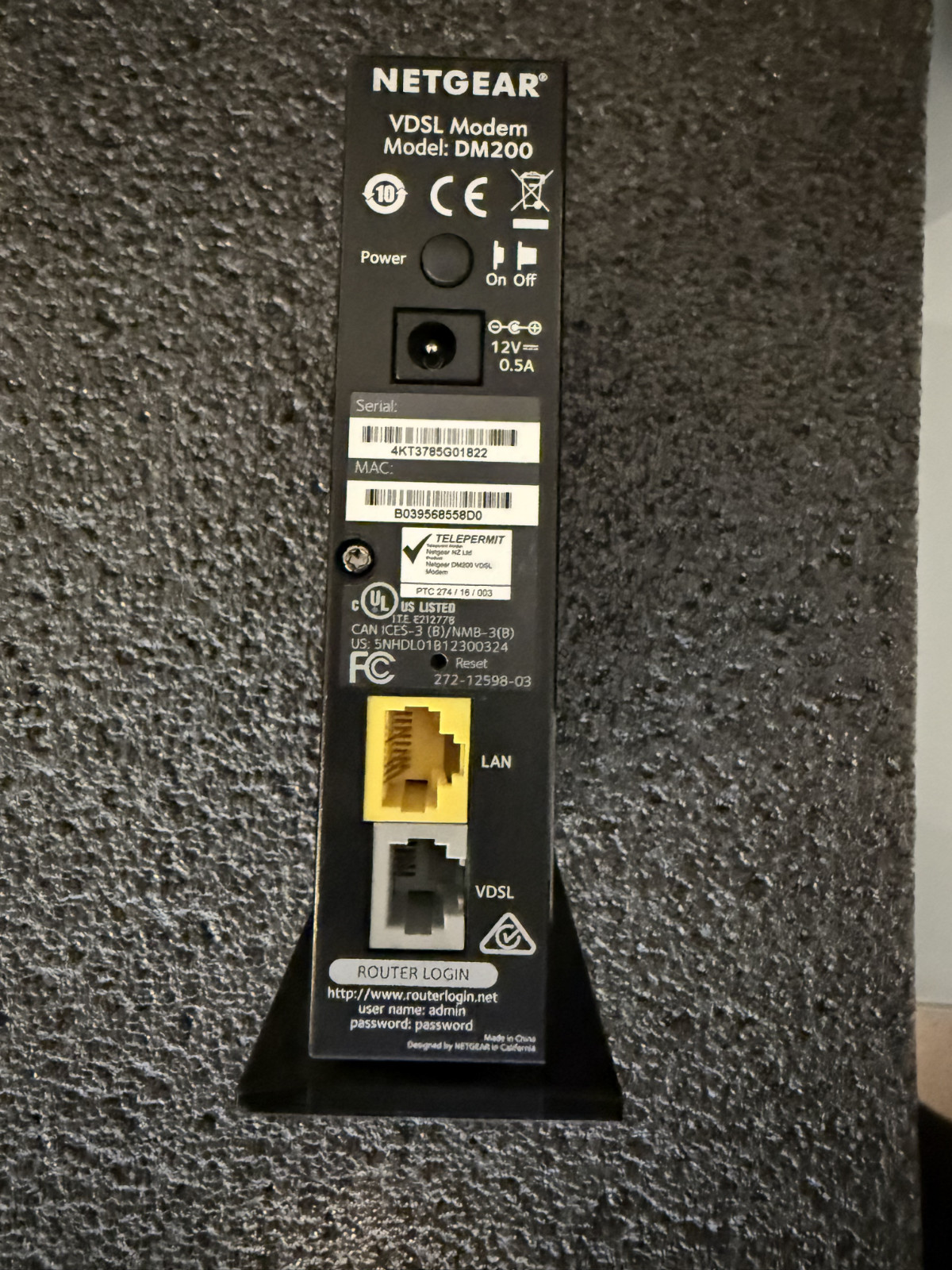 NETGEAR DM200 VDSL High Speed Broadband Modem