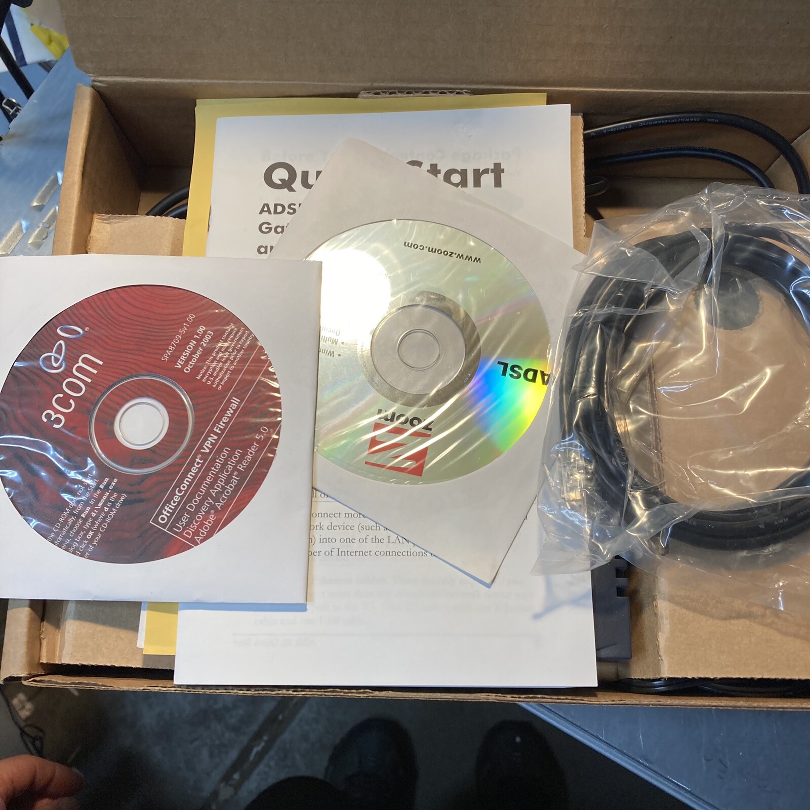 Zoom 5554 5554A Series 1049 ADSL X5 Modem Gateway Router Firewall 10/100