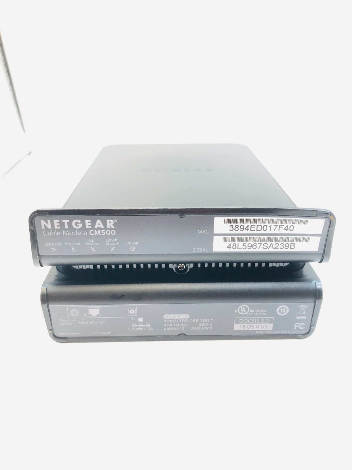 Netgear CM-500 Modem used unit only
