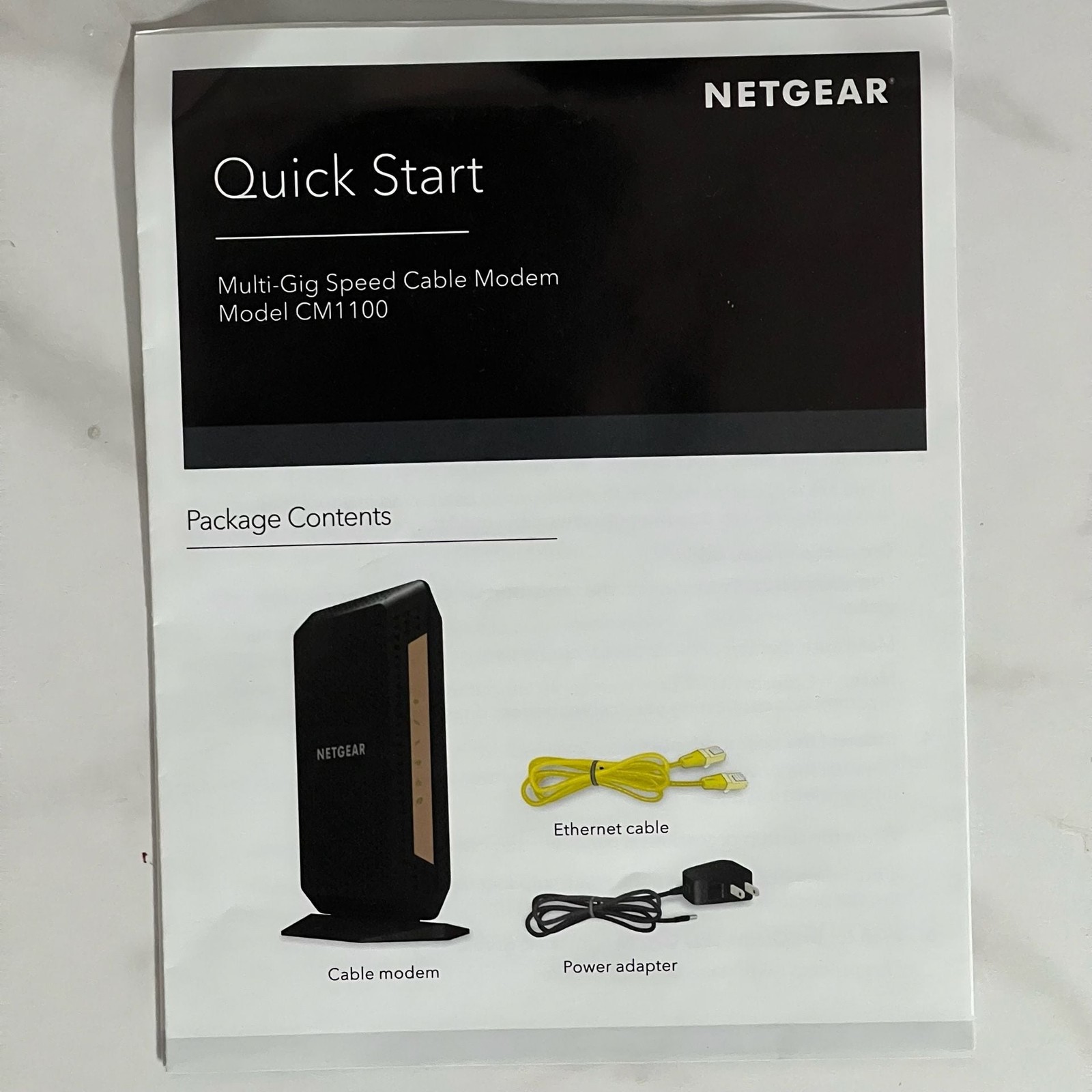 Netgear Nighthawk CM1100 DOCSIS 3.1 Multi-Gig Speed Cable Modem