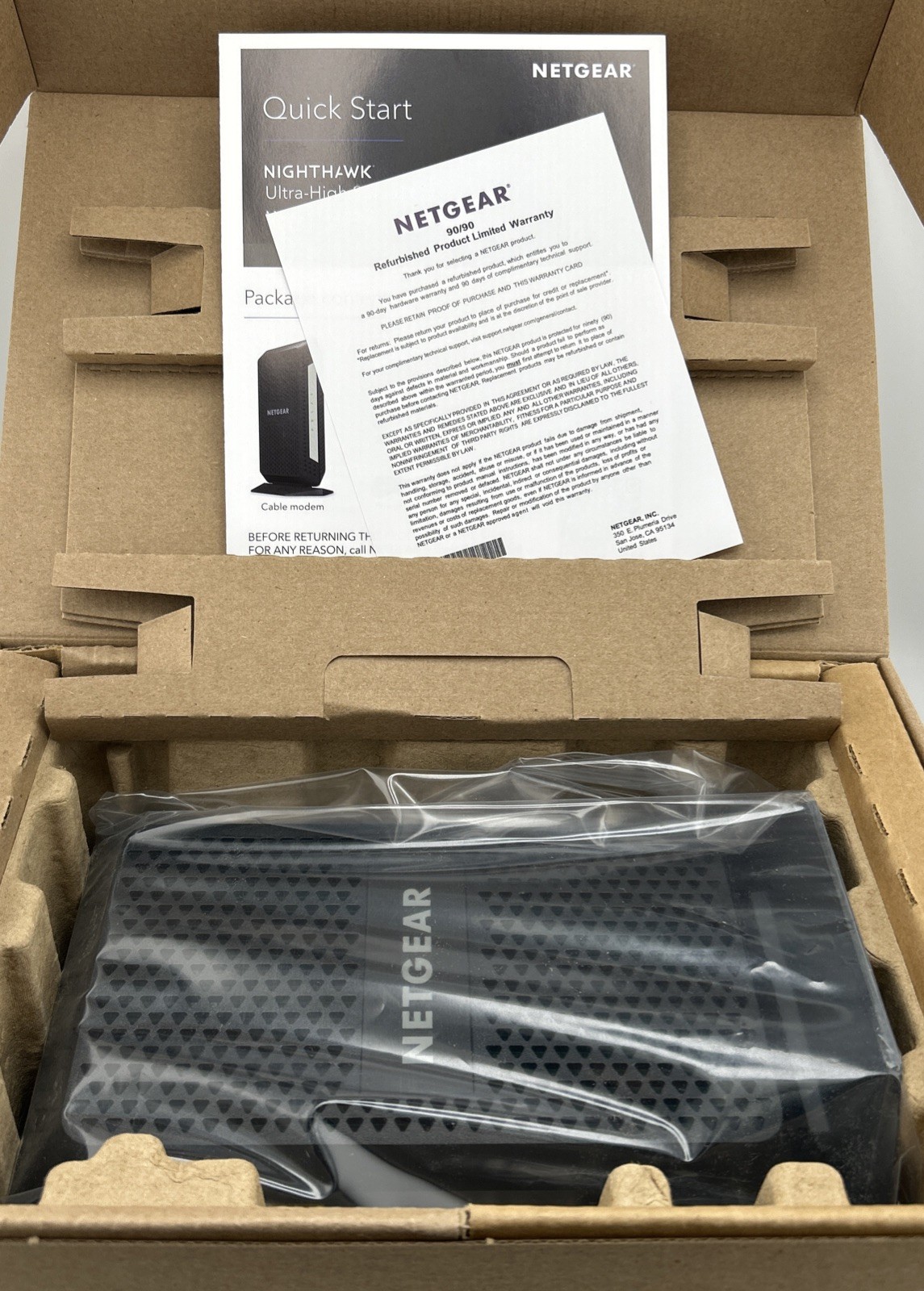 NETGEAR CM1000 DOCSIS 1000Mbps Cable Modem (CM1000-1AZNAS) NETGEAR RENEWED