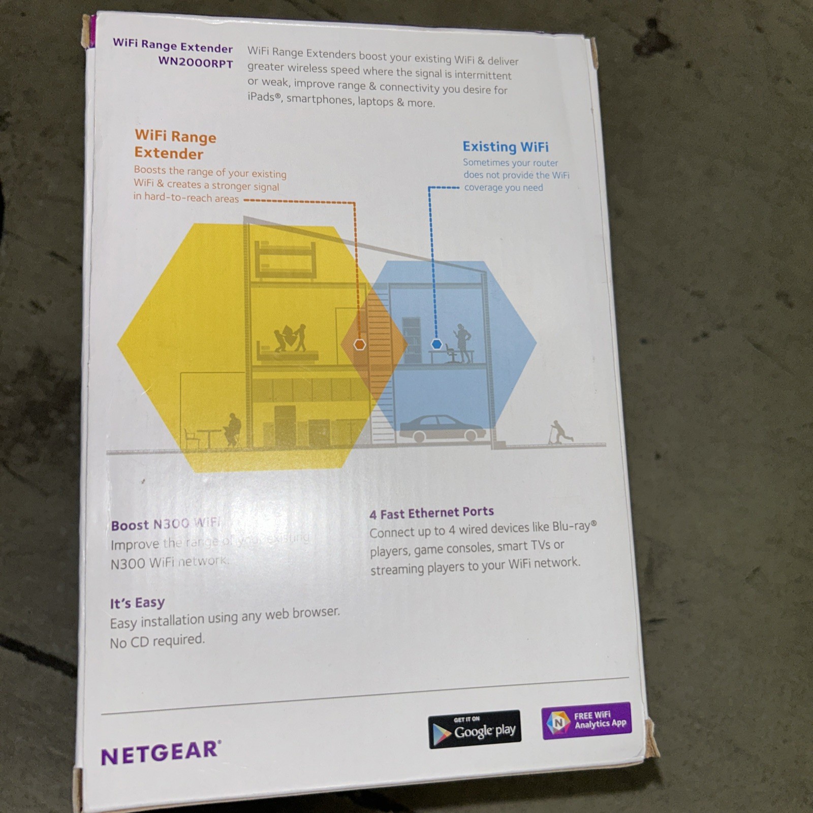 NETGEAR WiFi Range Extender 300N
